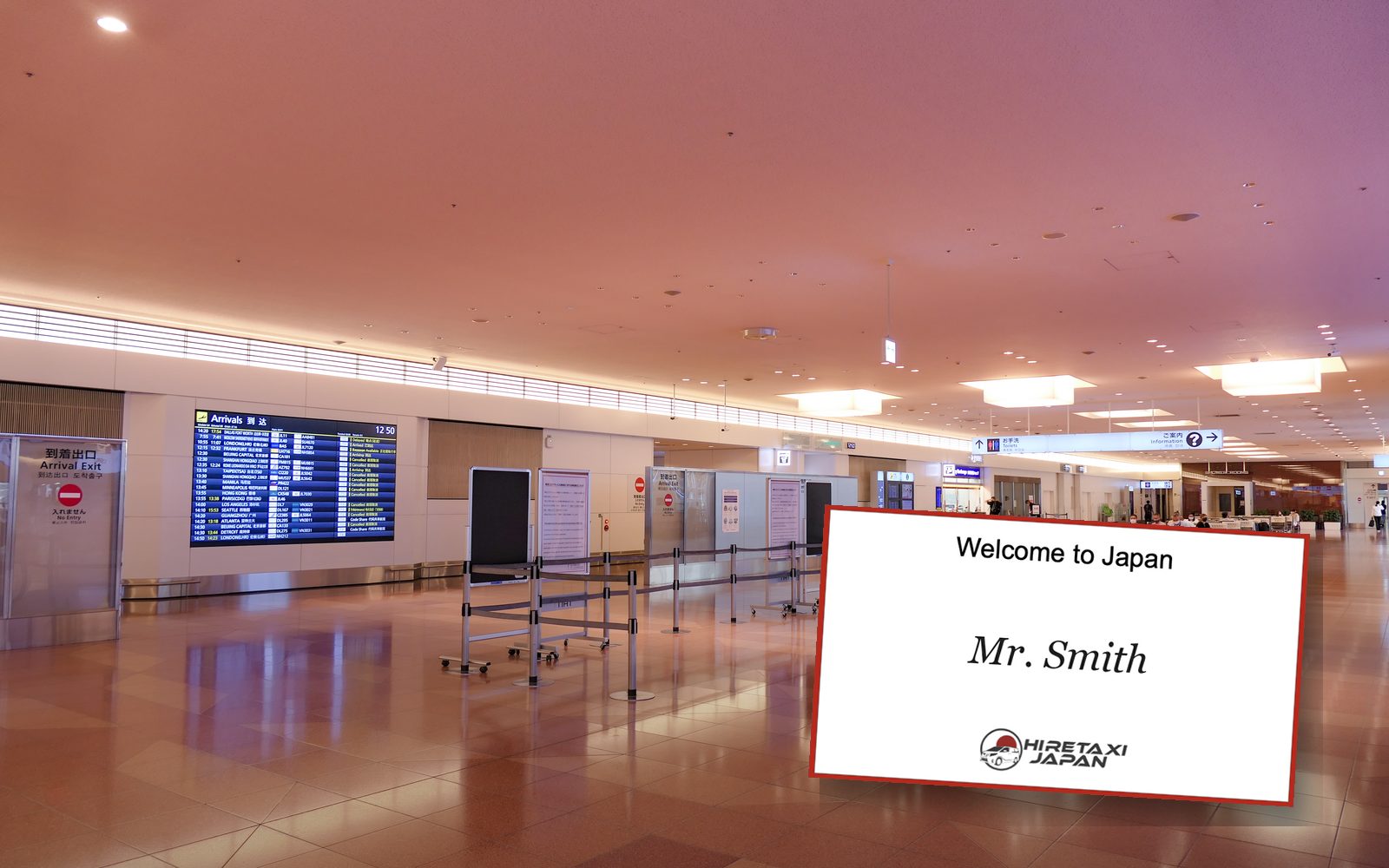 HTJ welcome board — Terminal 3 · International